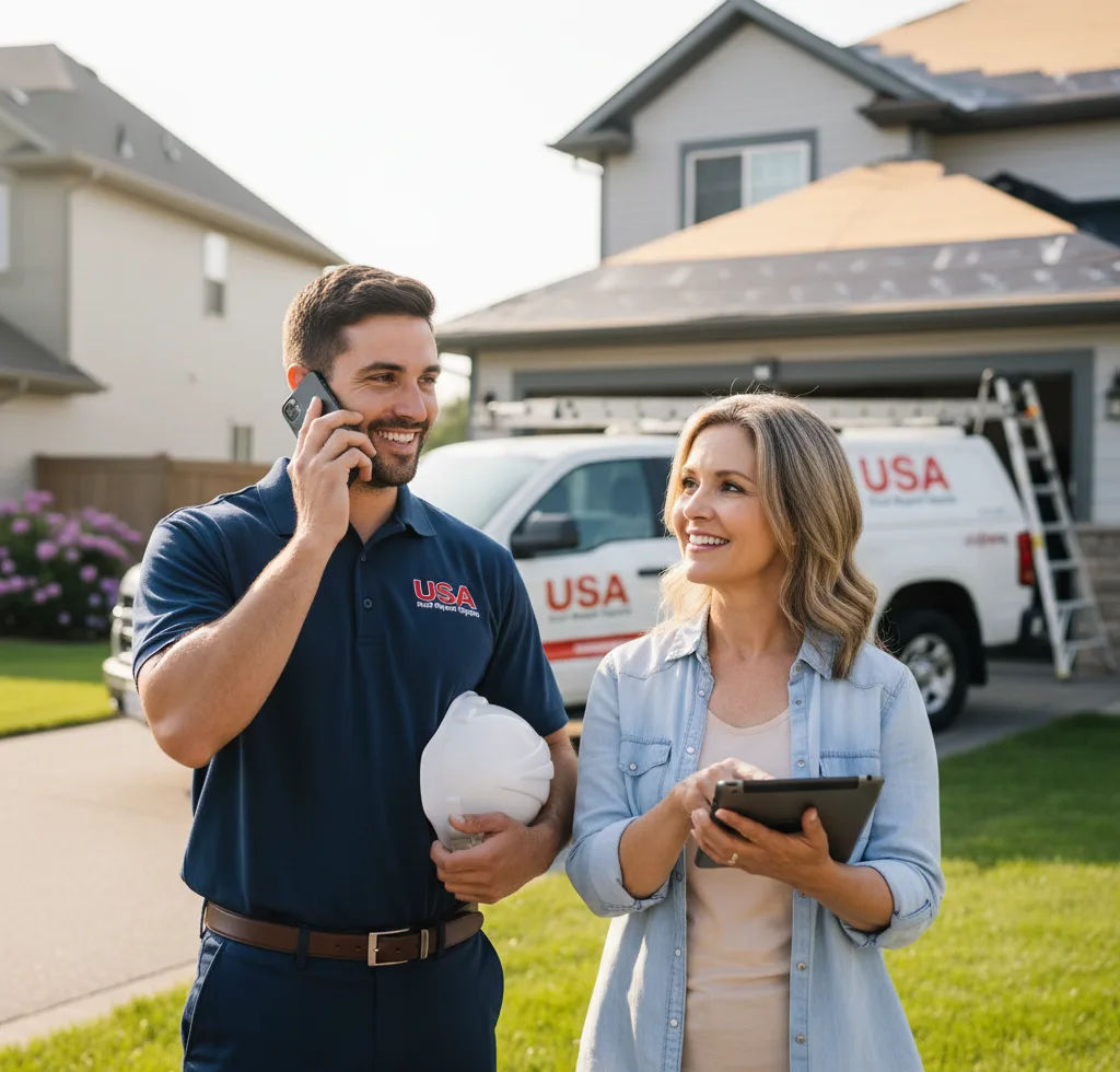 USA Roof Repair Experts customer support in Woodinville